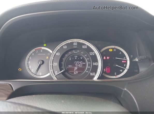 1HGCR3F81GA024752 2016 HONDA ACCORD Белый Вид задних сидений