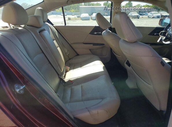 1HGCR3F82HA004043 2017 HONDA ACCORD Бордовый Вид задних сидений