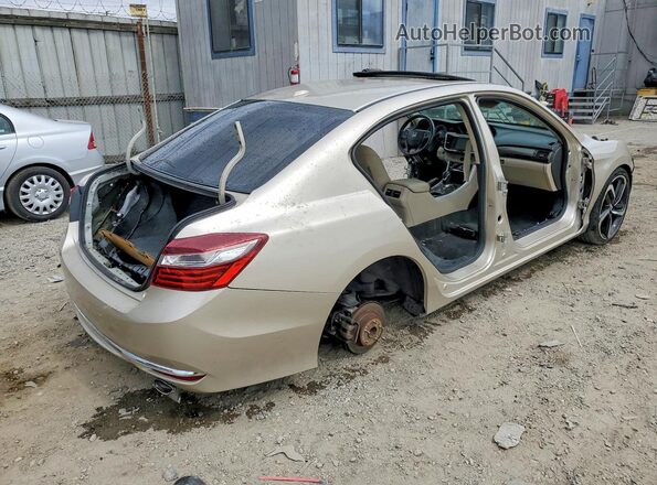 1HGCR3F82HA012952 2017 HONDA ACCORD Beige Trasero derecho