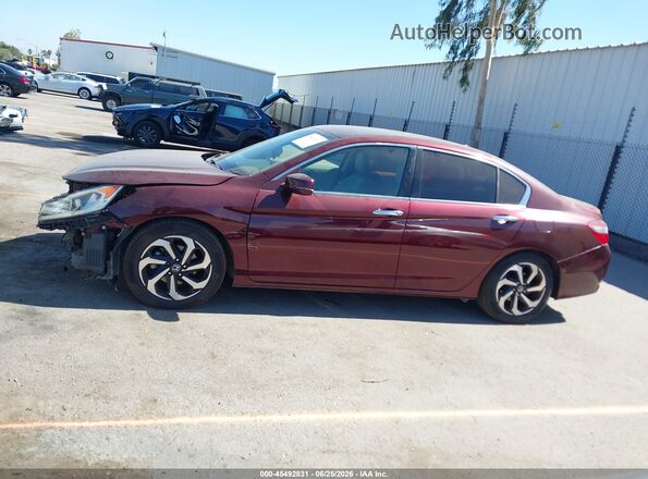 1HGCR3F82HA024955 2017 HONDA ACCORD Бордовый 
