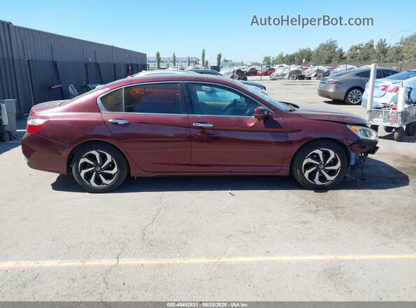 1HGCR3F82HA024955 2017 HONDA ACCORD Бордовый 