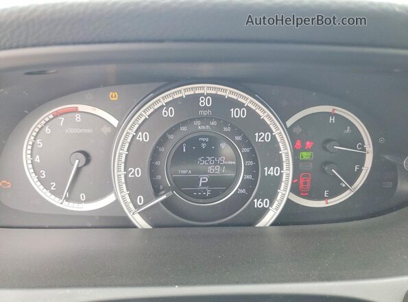 1HGCR3F83HA001930 2017 HONDA ACCORD Black Вид щитка приладів
