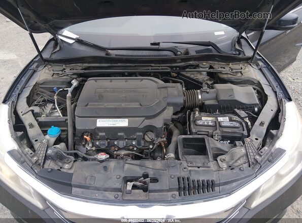 1HGCR3F84GA005161 2016 HONDA ACCORD Black Rear view