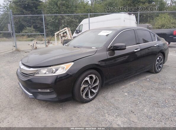 1HGCR3F84GA005161 2016 HONDA ACCORD Black Front left