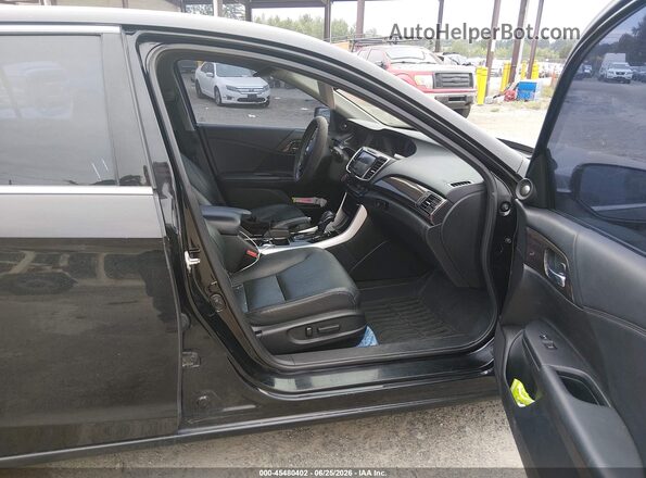 1HGCR3F84GA005161 2016 HONDA ACCORD Black Front interior view