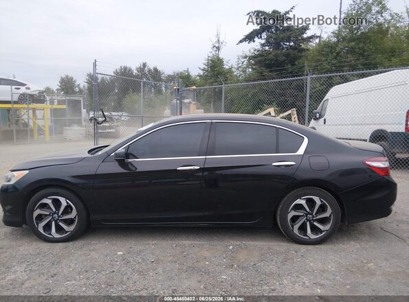 1HGCR3F84GA005161 2016 HONDA ACCORD Black Rear interior view