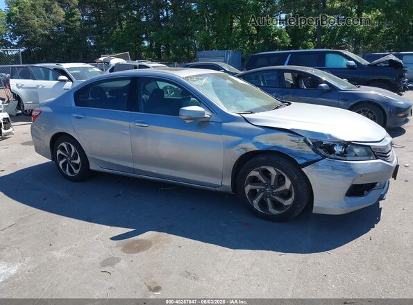 1HGCR3F84HA044799 2017 HONDA ACCORD Silver Դիմացի տեսք