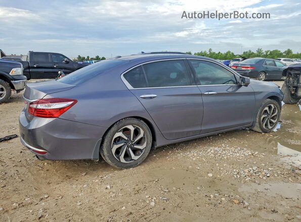 1HGCR3F85GA001362 2016 HONDA ACCORD Серый Задняя правая четверть