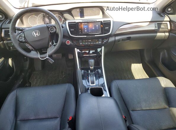 1HGCR3F86HA033237 2017 HONDA ACCORD Black Dashboard view