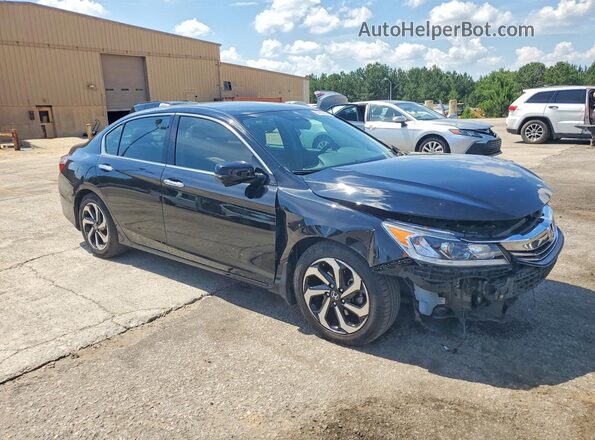1HGCR3F86HA033237 2017 HONDA ACCORD Black Front right
