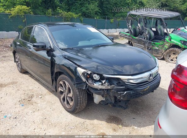 1HGCR3F87GA034704 2016 HONDA ACCORD Black ხელსაწყოთა პანელის ხედი