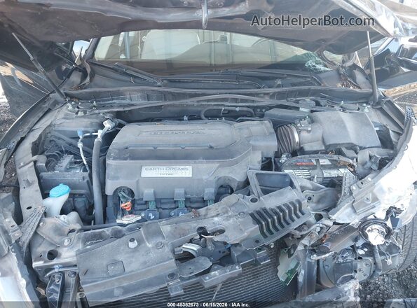 1HGCR3F88GA003798 2016 HONDA ACCORD Black Вид ззаду