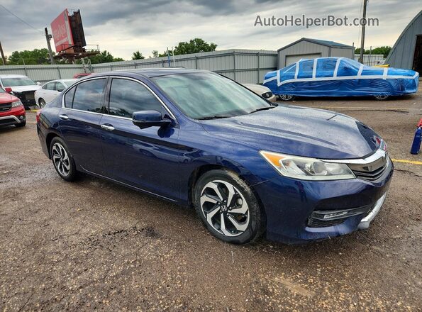 1HGCR3F88GA008175 2016 HONDA ACCORD Blue Front right