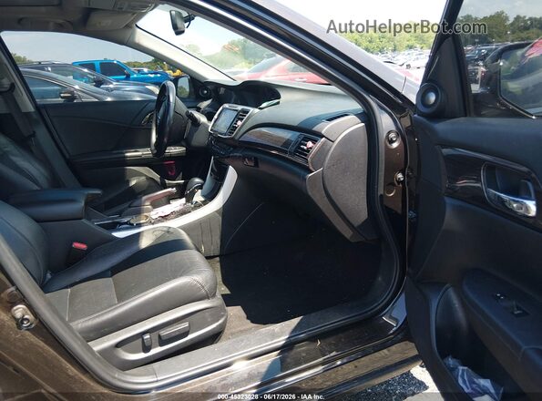 1HGCR3F89HA026671 2017 HONDA ACCORD Brown Front interior view