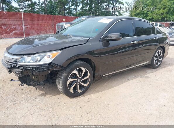 1HGCR3F8XGA024197 2016 HONDA ACCORD Коричневый Передняя левая четверть