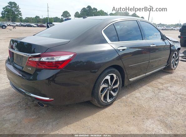 1HGCR3F8XGA024197 2016 HONDA ACCORD Коричневый Задняя правая четверть