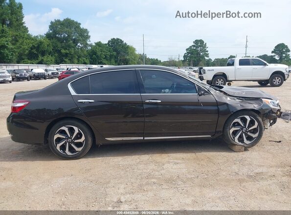 1HGCR3F8XGA024197 2016 HONDA ACCORD Коричневый Панорамный вид салона 360°