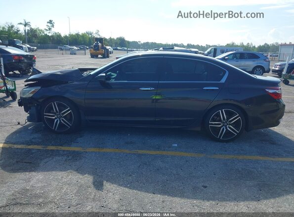 1HGCR3F90HA005443 2017 HONDA ACCORD Black Vista interior de 360 grados