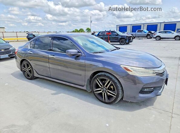 1HGCR3F92HA008926 2017 HONDA ACCORD Серый Передняя правая четверть