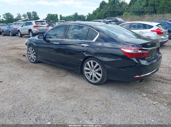 1HGCR3F93GA012529 2016 HONDA ACCORD Черный Задняя левая четверть