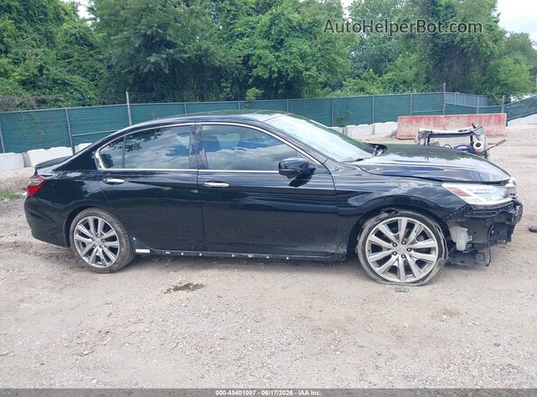 1HGCR3F93GA012529 2016 HONDA ACCORD Черный Вид задней части салона