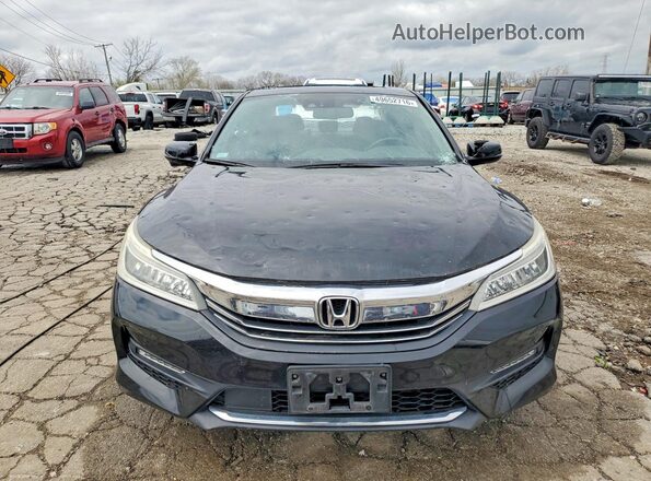 1HGCR3F93HA001483 2017 HONDA ACCORD Black წინა ხედი