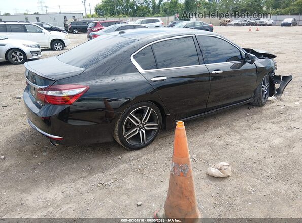 1HGCR3F96HA044991 2017 HONDA ACCORD Black Rear right