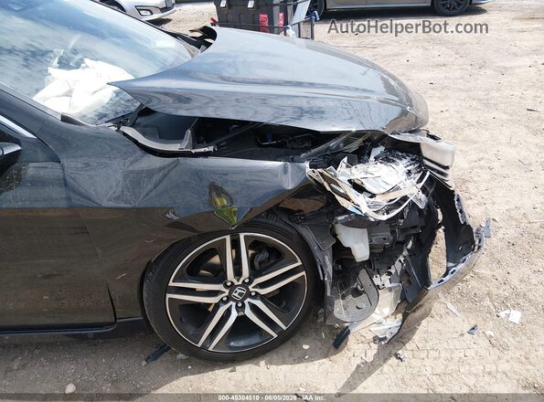 1HGCR3F96HA044991 2017 HONDA ACCORD Black Front view