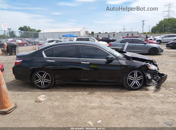 1HGCR3F96HA044991 2017 HONDA ACCORD Black Rear interior view