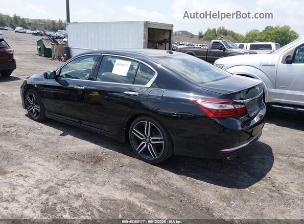 1HGCR3F97GA014221 2016 HONDA ACCORD Black Հետևի ձախ