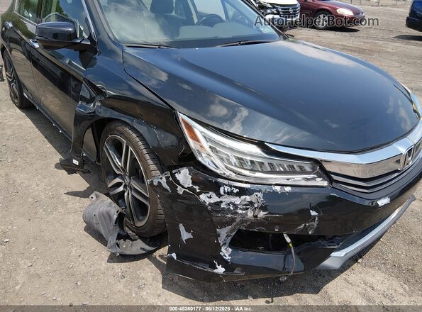 1HGCR3F97GA014221 2016 HONDA ACCORD Black Դիմացի տեսք