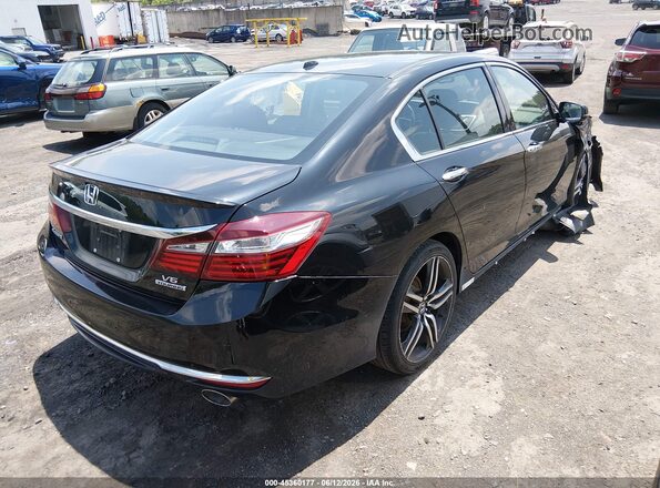 1HGCR3F97GA014221 2016 HONDA ACCORD Black Հետևի աջ