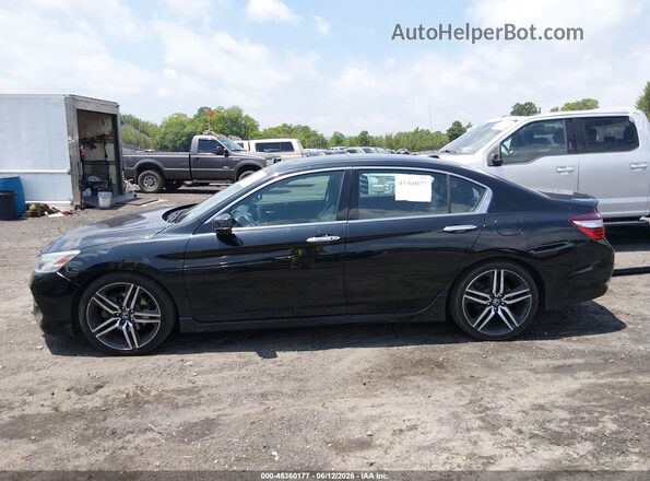1HGCR3F97GA014221 2016 HONDA ACCORD Black Սալոնի 360 աստիճան տեսք