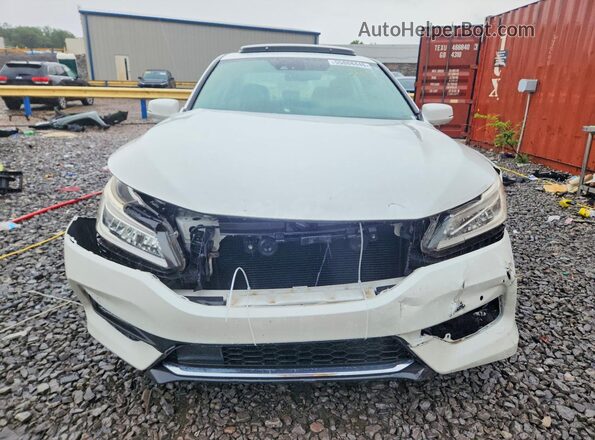 1HGCR3F97HA025558 2017 HONDA ACCORD White Դիմացի տեսք