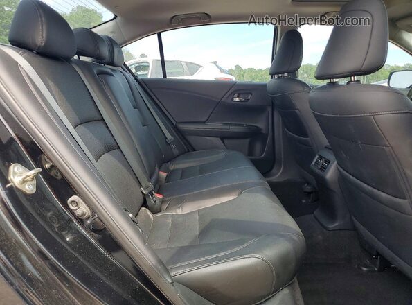 1HGCR3F9XGA012513 2016 HONDA ACCORD Black Вид задніх сидінь