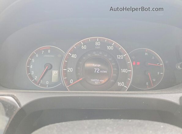 1HGCT1B44GA013074 2016 HONDA ACCORD Серый Вид щитка приборов