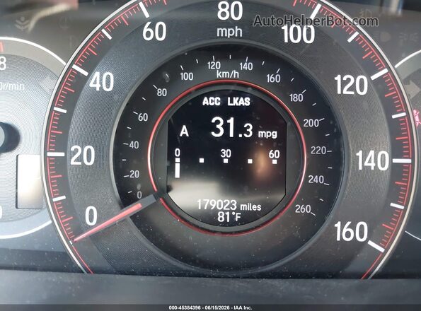 1HGCT1B68GA008364 2016 HONDA ACCORD Черный 