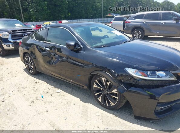 1HGCT1B71GA007145 2016 HONDA ACCORD Black Widok z przodu