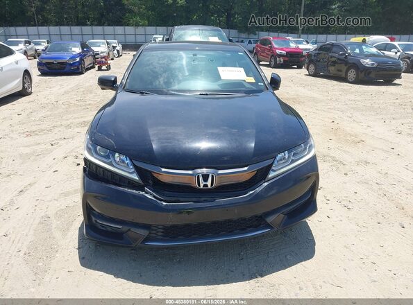 1HGCT1B71GA007145 2016 HONDA ACCORD Black Widok zestawu wskaźników