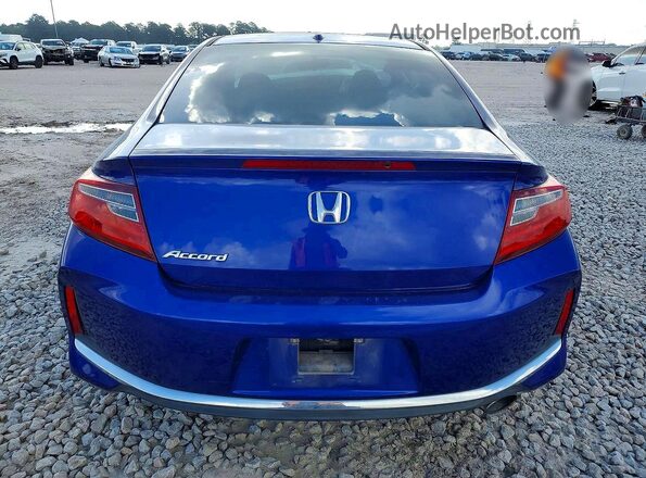 1HGCT1B72GA013133 2016 HONDA ACCORD Blue Rear view