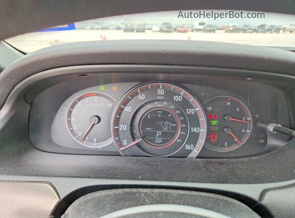 1HGCT1B7XGA010674 2016 HONDA ACCORD Белый Вид щитка приборов