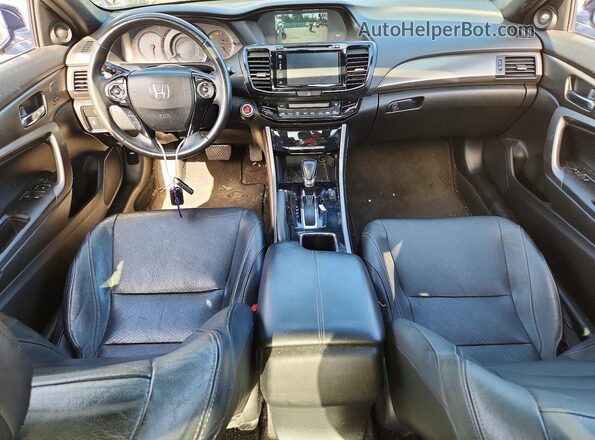 1HGCT1B80GA012684 2016 HONDA ACCORD Blue Dashboard view