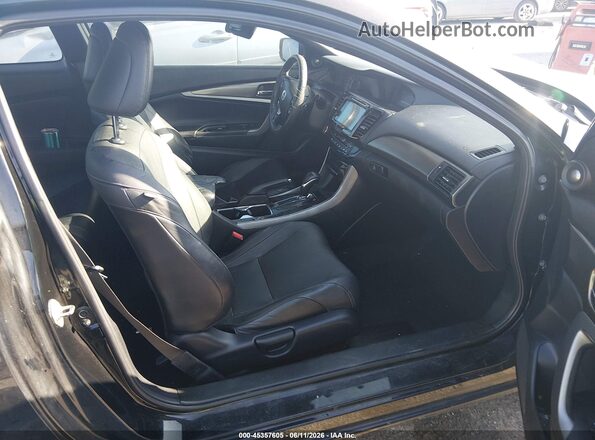 1HGCT1B88GA002131 2016 HONDA ACCORD Black Widok wnętrza z przodu