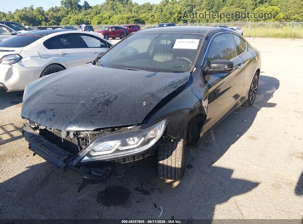 1HGCT1B88GA002131 2016 HONDA ACCORD Black Przód lewy