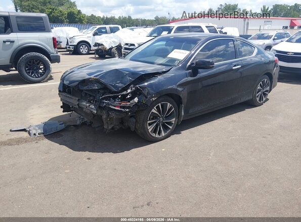 1HGCT1B88GA009077 2016 HONDA ACCORD Black Առջևի ձախ երեք քառորդ տեսարան