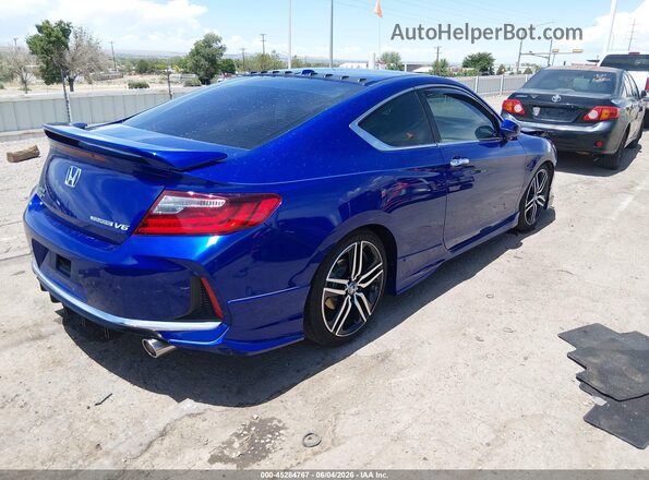 1HGCT2B01HA005471 2017 HONDA ACCORD Синий Задняя правая четверть