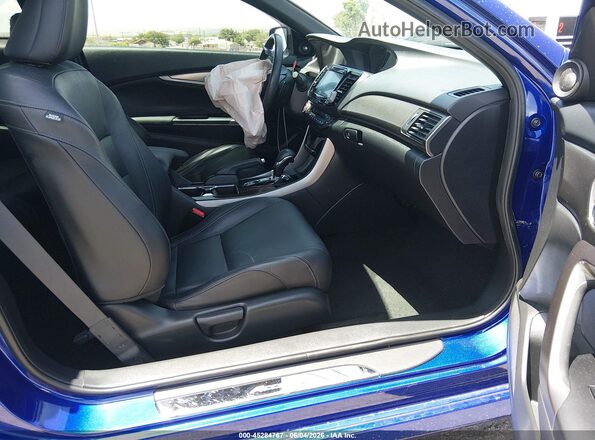 1HGCT2B01HA005471 2017 HONDA ACCORD Синий Вид салона спереди