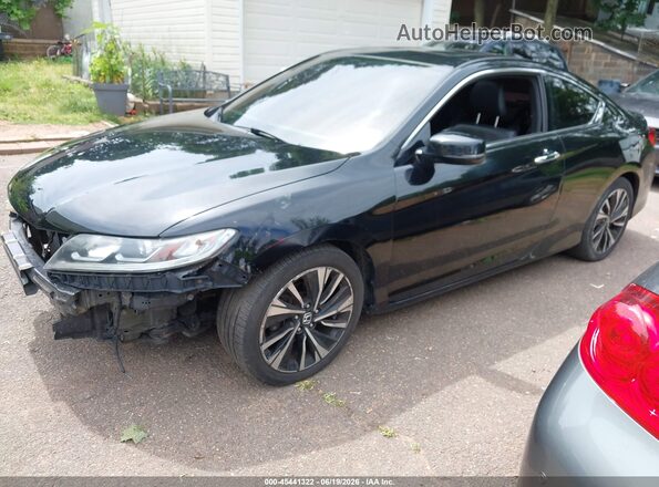 1HGCT2B86GA001047 2016 HONDA ACCORD Black Առջևի ձախ երեք քառորդ տեսարան