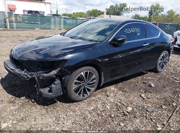 1HGCT2B86HA006119 2017 HONDA ACCORD Черный Передняя левая четверть