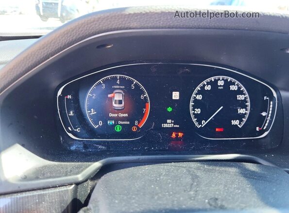 1HGCV1E32KA100834 2019 HONDA ACCORD White Սարքավորումների վահանակի տեսք